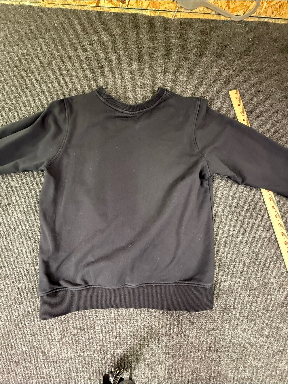 Fjallraven Black Crewneck Sweatshirt with Small Logo Patch Womens medium